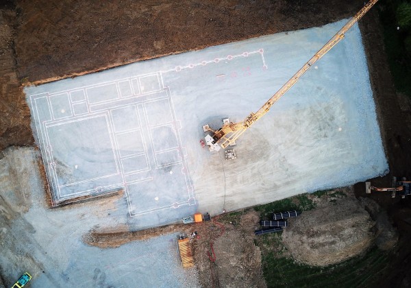 Le chantier de la salle omnisports de St pierre de Plesguen décolle!