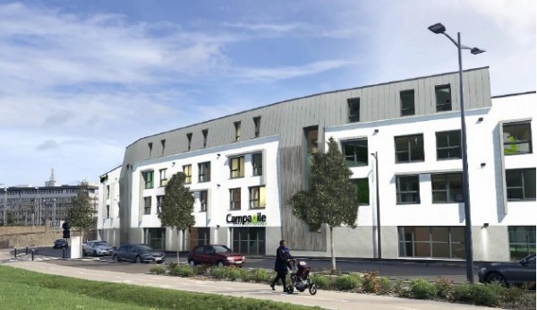 Un Hôtel Campanile tout neuf construit  par SCOBAT près de la belle Gare de St Brieuc 